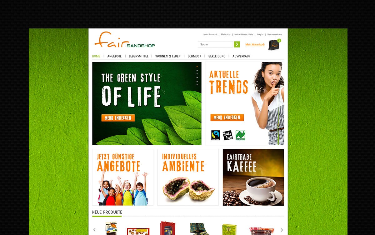 Shop für Lebensmittel aus Hamburg Design