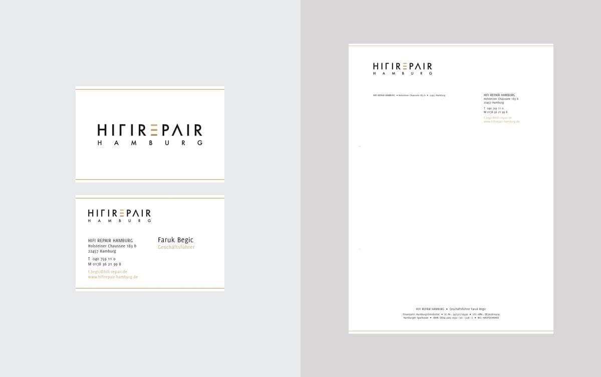 Geschäftsausstattung & Grafik Design Hifirepair Hamburg
