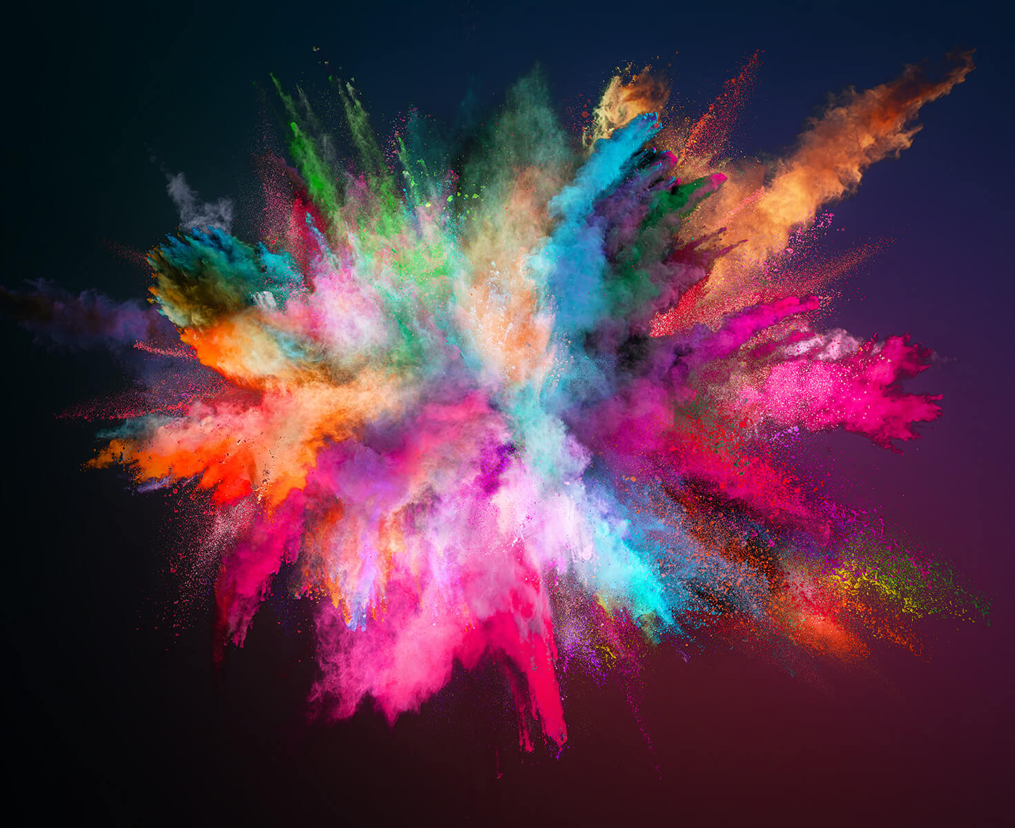 Werbeagentur Logo Design und Branding, Introfoto zeigt Farbexplosion